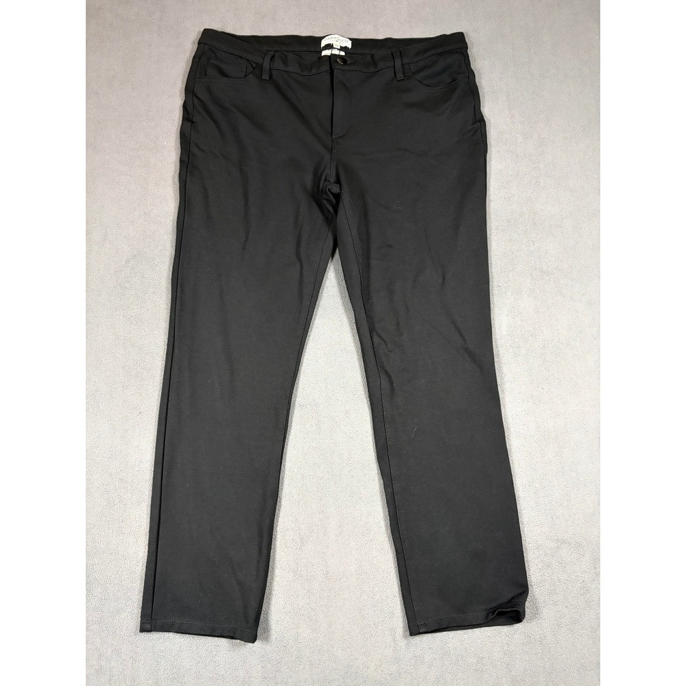 Parasuco Denim Jeans Women XL Black Stretch Rayon Blend Pants AR350